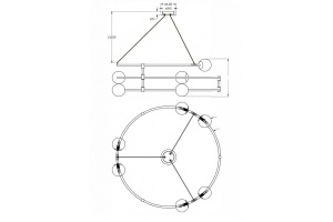 Подвесная люстра Maytoni Balance MOD317PL-06B - 3