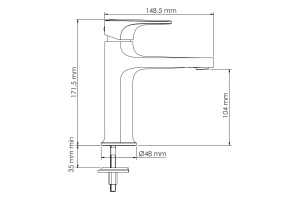 Смеситель для раковины WasserKRAFT Asphe розовое золото - 3