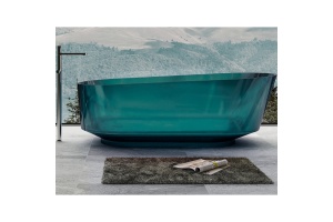 Ванна из полиэфирной смолы Abber Kristall 170х80 бирюзовая без гидромассажа