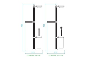 Набор Cezares OLIMP (OLIMP-WCS-02-Sw) - 3