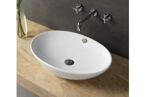 Раковина накладная Ceramalux N белый (D1104) - 3