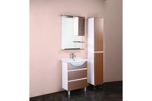 Зеркало-шкаф Onika Элита 60 R с подсветкой, штрокс коричневый (206024) - 2