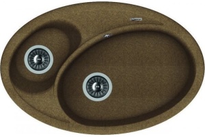 Мойка кухонная Florentina Селена 780 коричневый