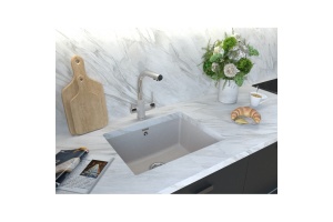 Мойка кухонная Paulmark Gera 55 серый матовый - 3