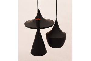 Подвесной светильник LUMINA DECO Foggi LDP 7712-3 BK - 2