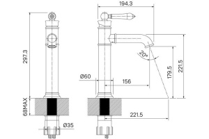 Смеситель Iddis Oxford OXFSB01i01 для раковины - 3