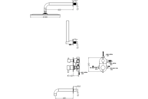 Душевой комплект Boheme Uno хром (464-2-CR) - 2