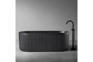 Ванна из искусственного камня ABBER Stuttgart AM9925B черная матовая