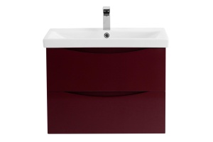 Тумба с раковиной BelBagno Marino-Cer 70 бордовый