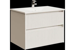 Тумба под раковину Sanvit Рольф-2 70 белый глянец