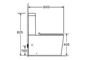 Унитаз-компакт Esbano Alagon с сиденьем микролифт, черный матовый (ESUNALAGCMB) - 3