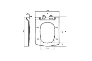 Сиденье для унитаза Esbano Duero черное матовое - 2