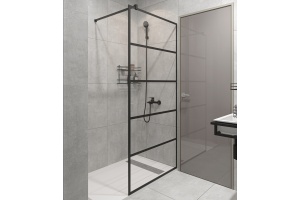 Душевая перегородка STWORKI Кронборг LOFT-GW-100х220 100 см, профиль черный матовый - 3