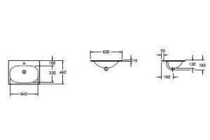 Раковина накладная BelBagno 60 белый - 3