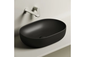 Раковина накладная Ceramica Nova Element 60х41.5 черный-матовый - 2