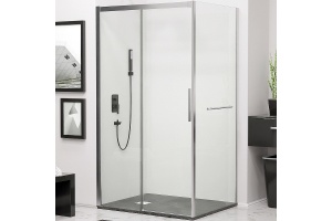 Душевой уголок RGW Leipzig LE-41-1 140х80 профиль хром стекло прозрачное