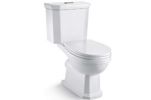Унитаз напольный Boheme Vogue белый с бачком и крышкой