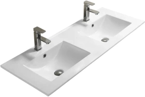 Тумба с раковиной SanVit Форма 120 двойная белый глянец - 3