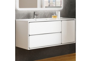 Комплект мебели Sanvit Бруно -2 120 L белый глянец