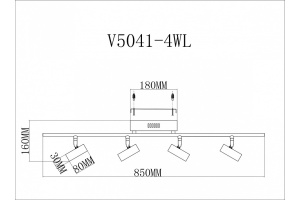 Спот Moderli Right V5041-4WL - 2