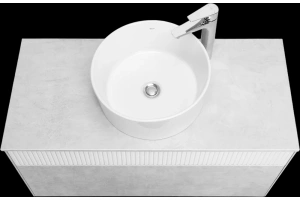 Комплект мебели Aquaton Марбл 100 белый-серый - 3