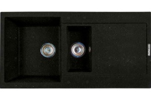 Мойка кухонная Lava D5 lava (чёрный металлик)