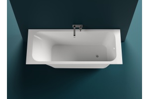 Ванна из искусственного камня Salini Orlando 180x80 102012G S-Sense, глянцевый - 2