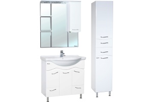 Зеркало-шкаф Bellezza Мари 85 R белый - 2
