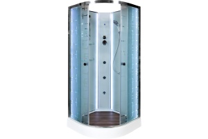 Душевая кабина Deto EM 100х100 (EM1510NLED+GM)