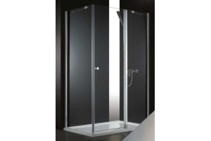 Душевой уголок Cezares Elena 120х80 хром стекло рифленое