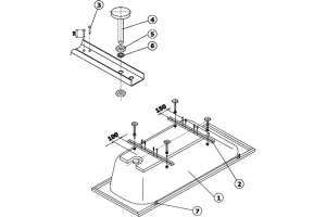 Ножки для ванны Ideal Standard хром - 2