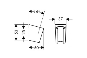 28331700 HG держатель душа матовый белый - 2