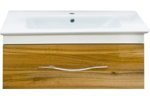 Тумба под раковину Misty Турин 100 подвесная, орех