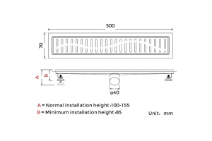 Душевой трап Gappo G85007-3 - 2