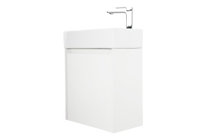 Тумба с раковиной Belbagno Kraft Mini 50 R белый матовый - 3