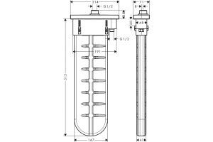 Скрытая часть смесителя hansgrohe sBox 28020000 - 2