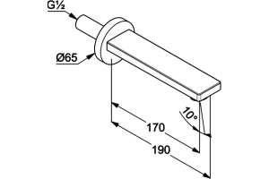 Излив Kludi Zenta SL для ванны 4860005 - 3