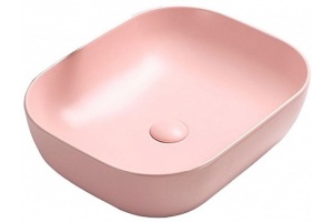 Раковина накладная CeramaLux NC 50.5 см розовый матовый (78104MP-3)