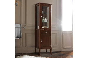 KERASAN Retro Колонна, 465*34*160,5h, петли справа DX, цвет: noce (орех), ручки: керамика