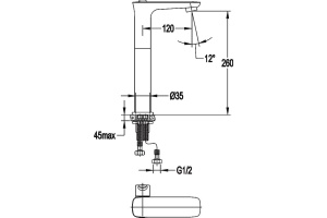Смеситель Cezares Tesoro F LC 01 W0 для раковины - 2
