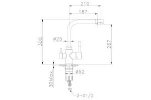 Смеситель для кухонной мойки Lemark Expert хром (LM5061S) - 2