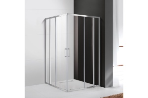 Душевой уголок Cezares Molveno 110х110 хром стекло прозрачное