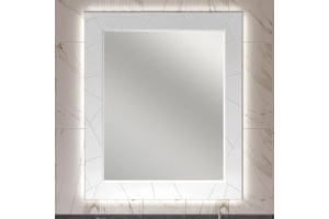 Зеркало с подсветкой Opadiris Луиджи 90 белый матовый