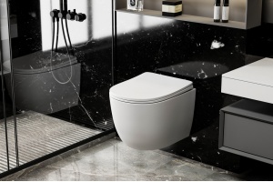 Унитаз ABBER Bequem AC1100MW подвесной белый матовый, безободковый - 3