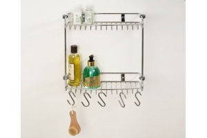 Полка Wasserkraft K-1422 2-ярусная, с крючками - 2