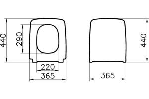 Крышка-сиденье VitrA Metropole 122-083-009 с микролифтом, матовая черная - 2