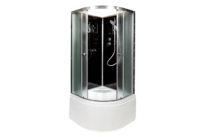 Душевая кабина Deto B 100х100 хром (B10BLACK) - 2