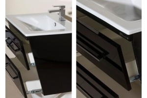 Мебель для ванной Bellezza Берта подвесная 60 черная - 3
