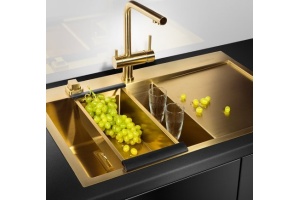 Коландер Omoikiri СО-02-PVD-LG для моек, светлое золото - 2