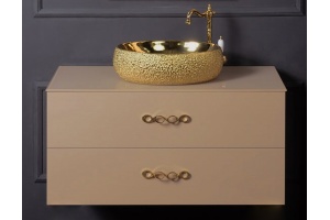 Столешница под раковину Armadi Art Lucido 100 бежевый - 2